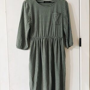 Green Striped Dress by Universal Thread